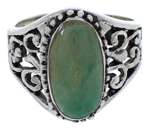 Sterling Silver And Turquoise Jewelry Ring Size 5-1/2 UX33481