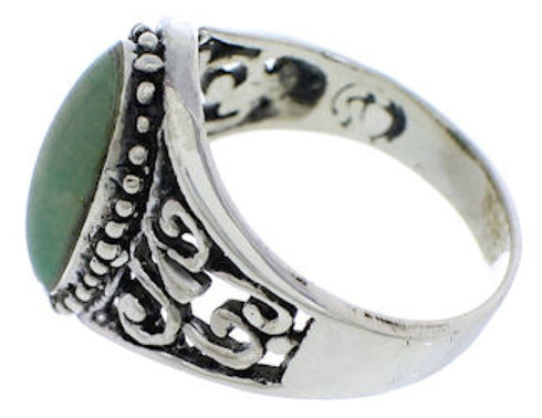 Sterling Silver And Turquoise Jewelry Ring Size 5-1/2 UX33481