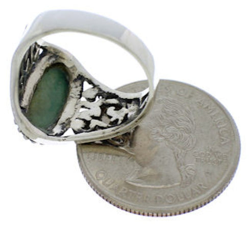 Sterling Silver And Turquoise Jewelry Ring Size 5-1/2 UX33481