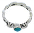 Southwest Sterling Silver Turquoise Jewelry Ring Size 7-1/4 UX33588