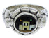 Silver Pueblo Design Multicolor Ring Size 6-3/4 WX39708