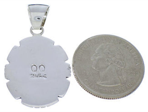 Southwestern Multicolor Silver Jewelry Pendant PX30457