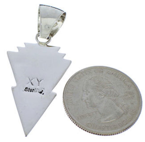 Silver Multicolor Inlay Southwest Pendant PX30539