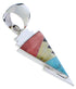 Multicolor Southwest And Sterling Silver Jewelry Pendant PX30543