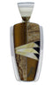 Southwestern Multicolor And Authentic Sterling Silver Pendant PX30571