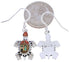Multicolor Native American Design Turtle Silver Earrings EX32317