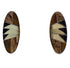 Sterling Silver Southwest Multicolor Inlay Earrings EX32411