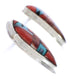 Multicolor Inlay Southwestern Silver Earrings EX32430
