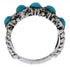 Authentic Sterling Silver Turquoise Ring Size 5 WX34697