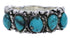 Southwest Silver Turquoise Ring Size 5 WX34708