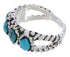 Sterling Silver Jewelry Turquoise Ring Size 6-1/4 WX34726