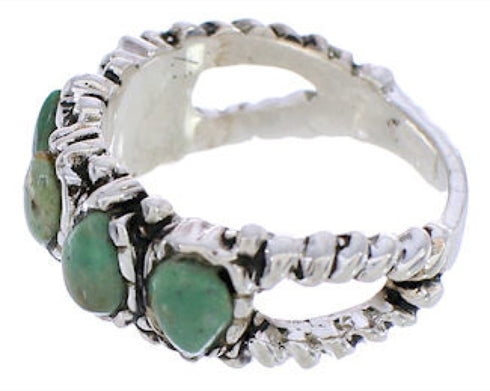 Turquoise Sterling Silver Southwest Ring Size 8-3/4 WX34734