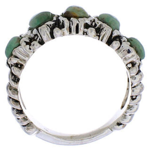 Turquoise Sterling Silver Southwest Ring Size 8-3/4 WX34734