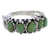 Turquoise Authentic Sterling Silver Southwestern Jewelry Ring Size 8-1/2 AX87502