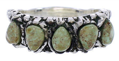 Turquoise Jewelry Silver Ring Size 5-3/4 WX34754
