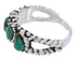Genuine Sterling Silver Jewelry Turquoise Ring Size 6-3/4 WX34787