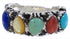 Multicolor Sterling Silver Ring Size 5-1/2 WX34801