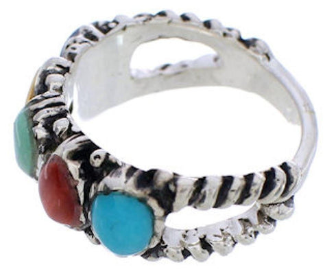 Multicolor Sterling Silver Ring Size 5-1/2 WX34801