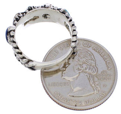 Multicolor Sterling Silver Ring Size 5-1/2 WX34801