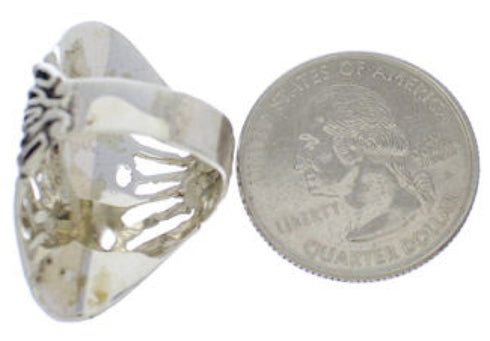 Sterling Silver And Turquoise Southwest Ring Size 5 UX33342