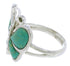 Turquoise Butterfly Jewelry Sterling Silver Ring Size 5-3/4 UX33085