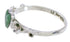 Silver And Turquoise Heart Flower Ring Size 5-1/4 UX34965