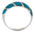 Sterling Silver Turquoise Inlay Southwest Ring Size 5-1/4 UX35016