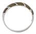 Authentic Sterling Silver Turquoise Inlay Ring Size 5-1/2 UX35073