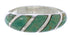 Sterling Silver Jewelry Turquoise Inlay Ring Size 6-1/4 UX35138