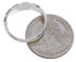 Genuine Sterling Silver Turquoise Inlay Ring Size 4-3/4 UX35135