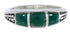 Turquoise Inlay And Sterling Silver Southwest Ring Size 6-1/4 UX35180