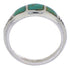 Southwestern Sterling Silver Turquoise Ring Size 6-1/4 UX35230