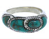 Sterling Silver Southwest Turquoise Inlay Ring Size 6-1/4 JX37215