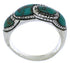 Sterling Silver Southwest Turquoise Inlay Ring Size 6-1/4 JX37215