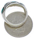 Sterling Silver Southwest Turquoise Inlay Ring Size 6-1/4 JX37215