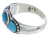 Sterling Silver Turquoise Southwest Inlay Ring Size 5-1/2 JX37337