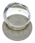 Sterling Silver And Turquoise Southwest Inlay Ring Size 6-3/4 JX37339