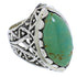 Genuine Sterling Silver Turquoise Southwest Ring Size 4-3/4 TX38910