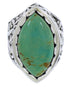 Genuine Sterling Silver Turquoise Southwest Ring Size 4-3/4 TX38910