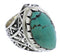 Genuine Sterling Silver Turquoise Southwestern Ring Size 5-1/4 TX38911