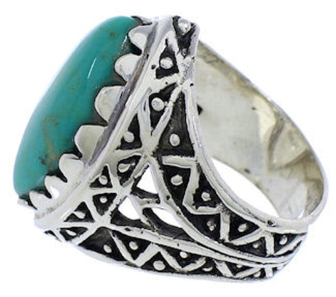 Authentic Sterling Silver Turquoise Southwest Ring Size 5-3/4 TX38914