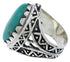 Authentic Sterling Silver Turquoise Southwest Ring Size 5-3/4 TX38914