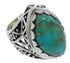 Turquoise And Silver Southwestern Ring Size 5-1/4 TX38932