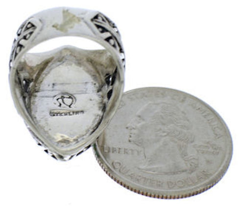 Turquoise And Silver Southwestern Ring Size 5-1/4 TX38932