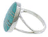 Southwestern Sterling Silver Turquoise Jewelry Ring Size 5-3/4 TX38986