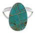 Turquoise Sterling Silver Southwestern Jewelry Ring Size 4-3/4 TX39018