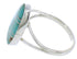 Turquoise Sterling Silver Southwestern Jewelry Ring Size 4-3/4 TX39018