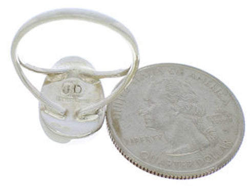 Turquoise Sterling Silver Southwestern Jewelry Ring Size 8-3/4 TX39020