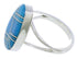 Turquoise Inlay And Southwestern Silver Ring Size 5-1/2 TX39178
