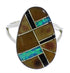 Sterling Silver Multicolor Southwestern Ring Size 5-1/2 TX39365